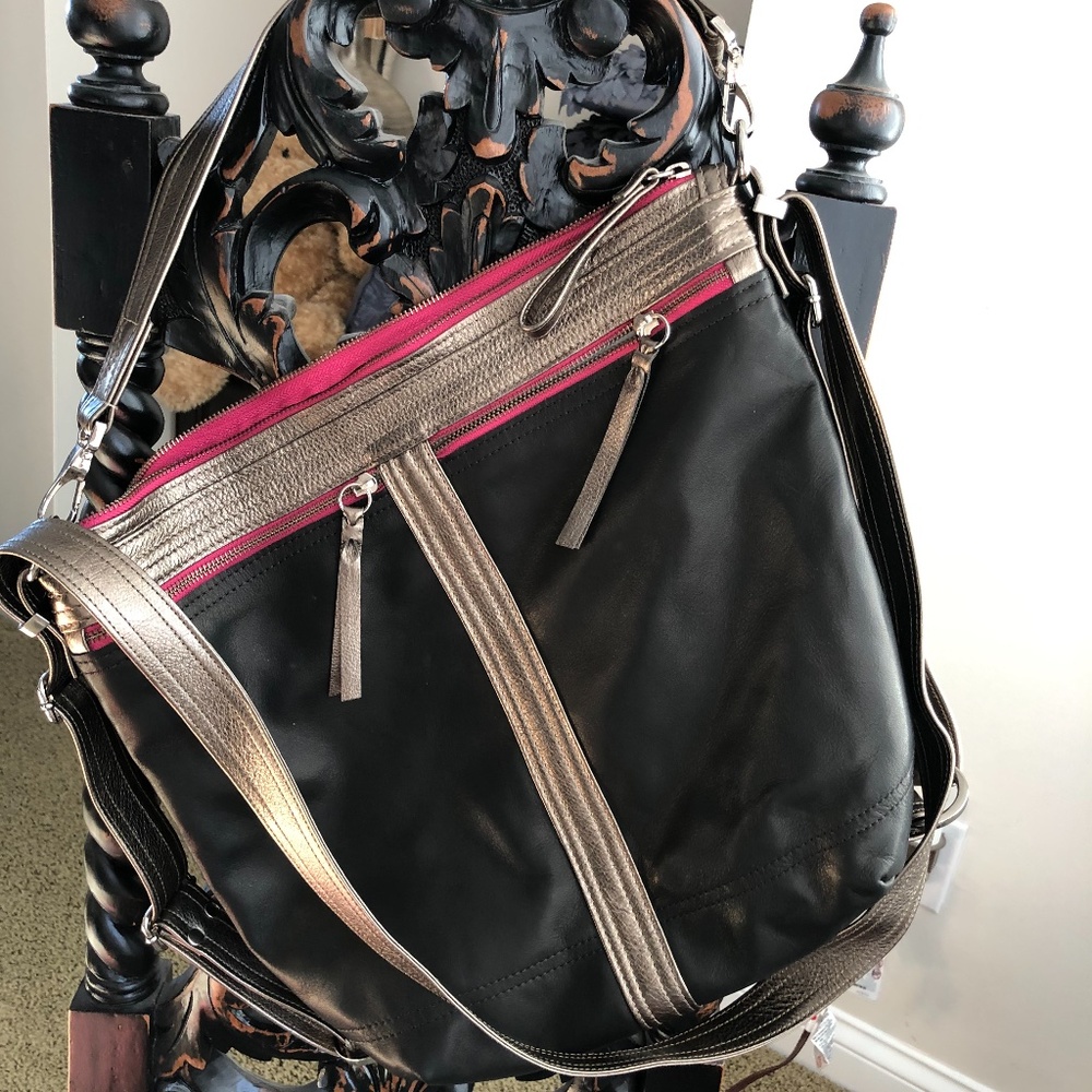 Rough & Tumble 3 way Double Zip Hobo